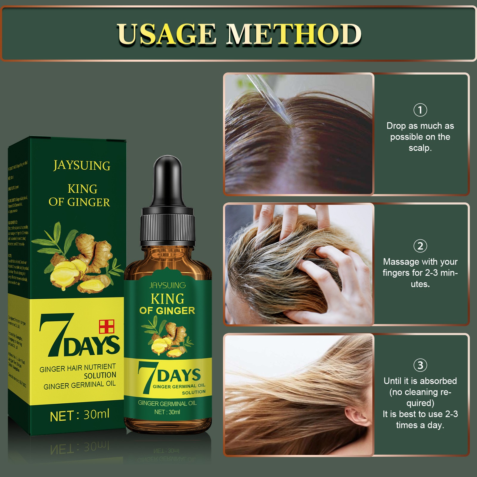 남녀공용 생강 헤어 에센스, 탈모 방지, 탈모 방지,  - Hair Care Korean Products 리뷰 및 가격