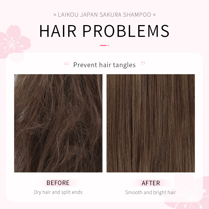 LAIKOU 일본 사쿠라 샴푸 수리 손상된 모발 모이스 - Hair Care Korean Products 리뷰 및 가격